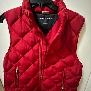Tommy Hilfiger Red Quilted Vest